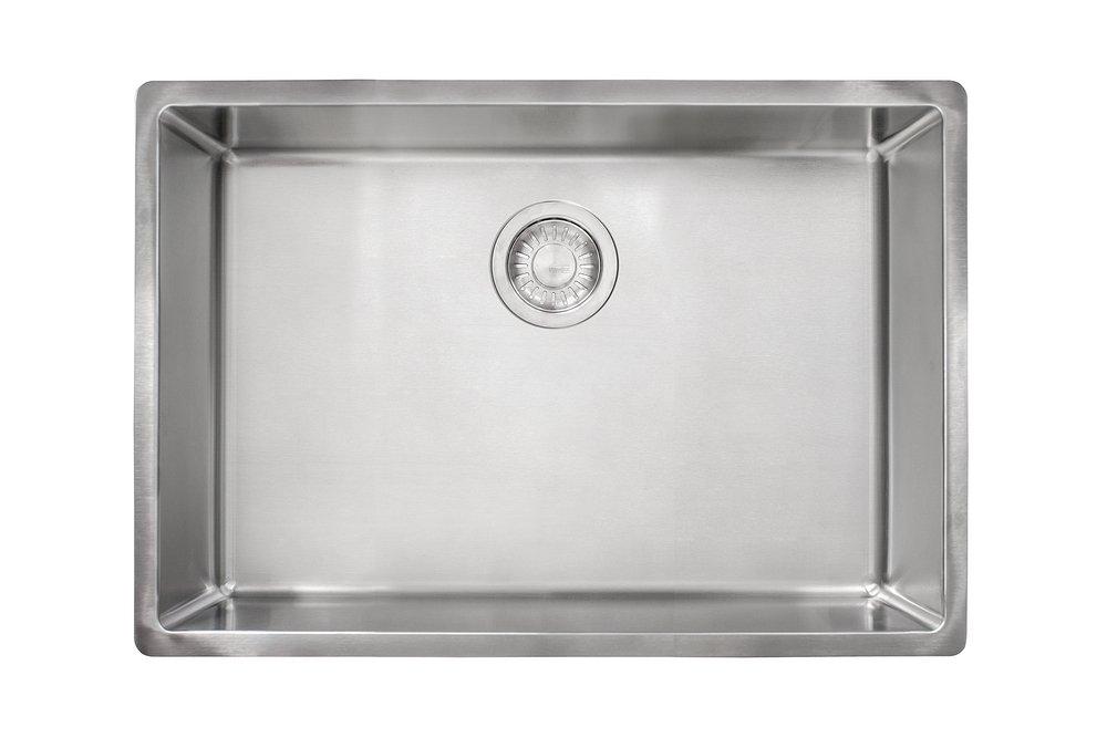 Franke Satin Stainless Steel 26-5/8 x 17-3/4 in. No Hole Stainless Steel Single Bowl Undermount Kitchen Sink 