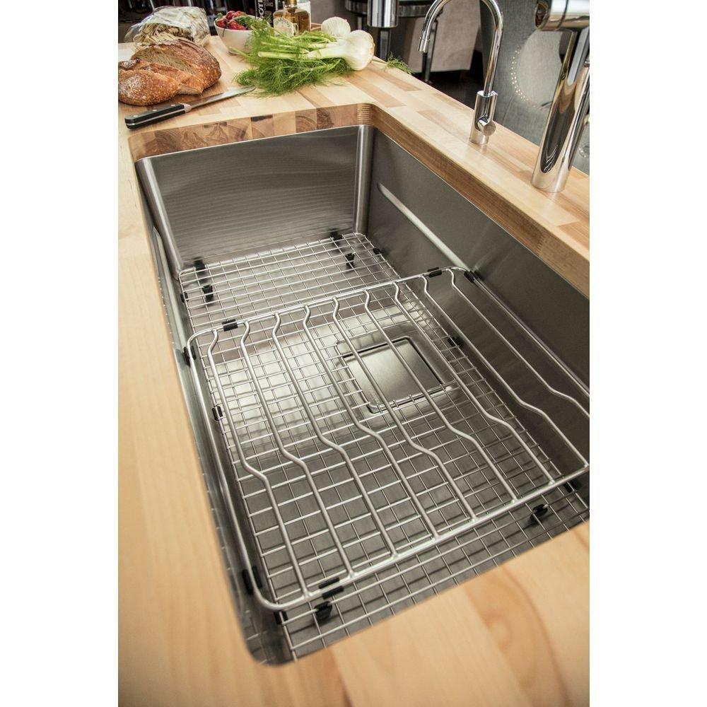 Franke Stainless Steel 26-1/2 x 18-1/2 in. No Hole Single Bowl Undermount Kitchen Sink 