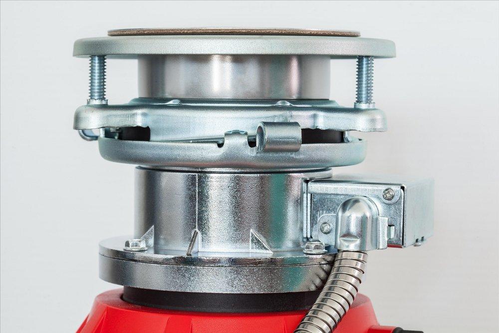 Franke Red/Chrome Continuous Feed Garbage Disposal with Power Cord 