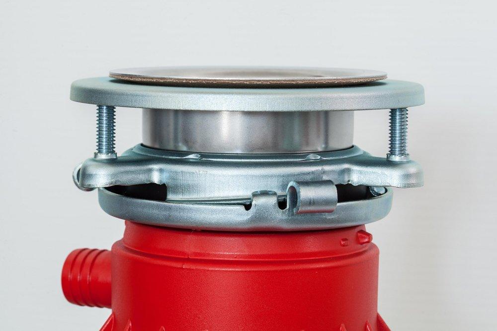 Franke Red/Chrome Batch Feed Garbage Disposal with Power Cord 