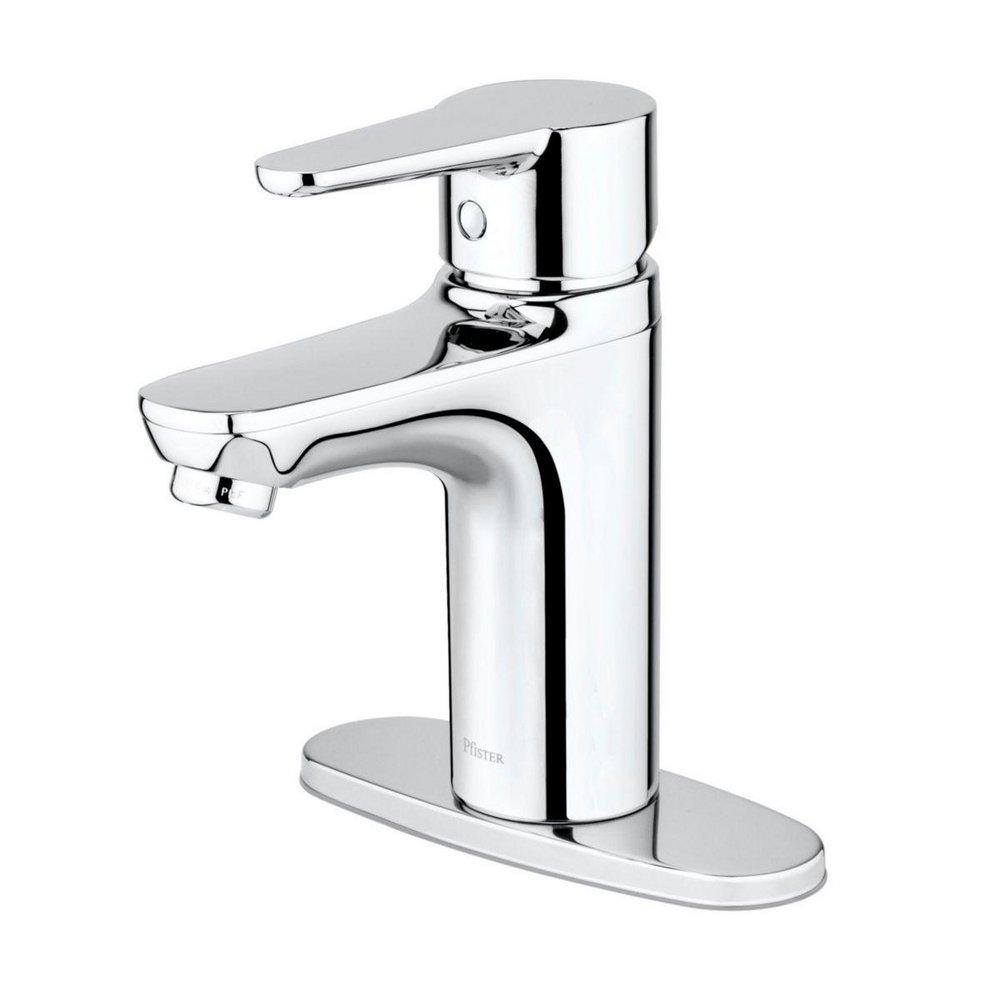 Pfister Polished Chrome Single Handle Centerset Bathroom Sink Faucet 