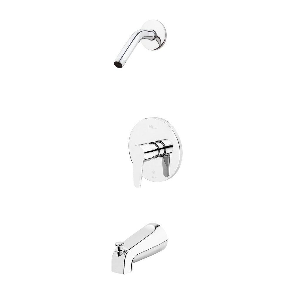 Pfister Polished Chrome Single Handle Bathtub & Shower Faucet (Trim Only) 