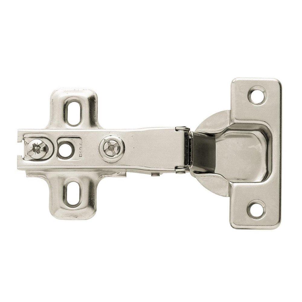 Liberty Hardware Nickel Plated 11/20 in. Concealed Full Overlay Frameless Hinge 