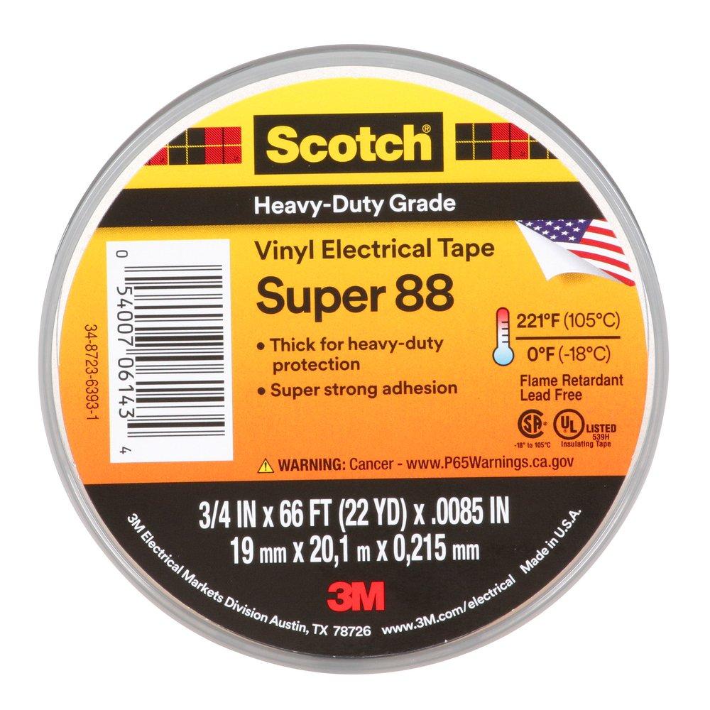 3M&trade; Scotch&reg; Black Electrical Tape 