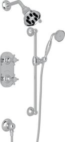 2 gpm Thermostatic Shower Package with Double Cross Handle in Polished Chrome