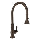 Single Handle Pull Down Kitchen Faucet in Tuscan Brass