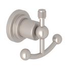 Double Robe Hook in Satin Nickel