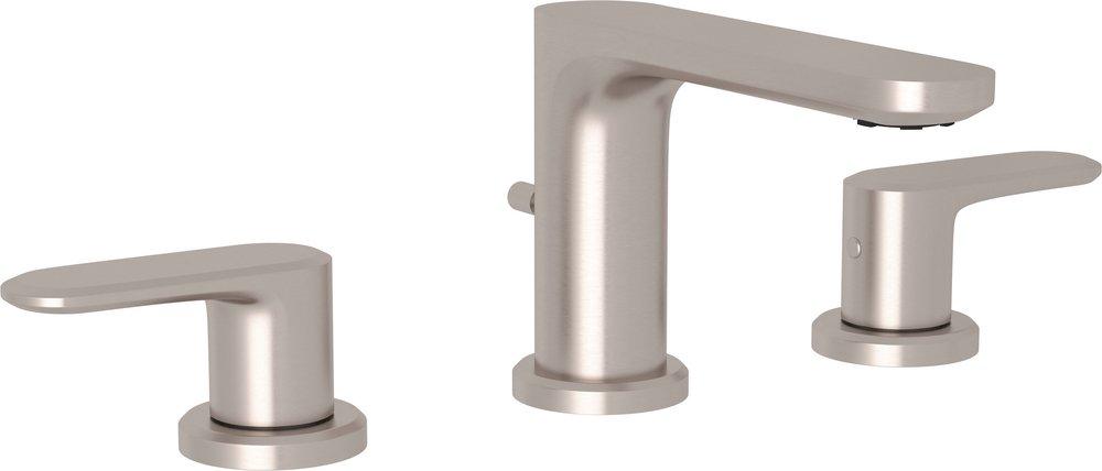 ROHL&reg; Satin Nickel Two Handle Widespread Bathroom Sink Faucet 