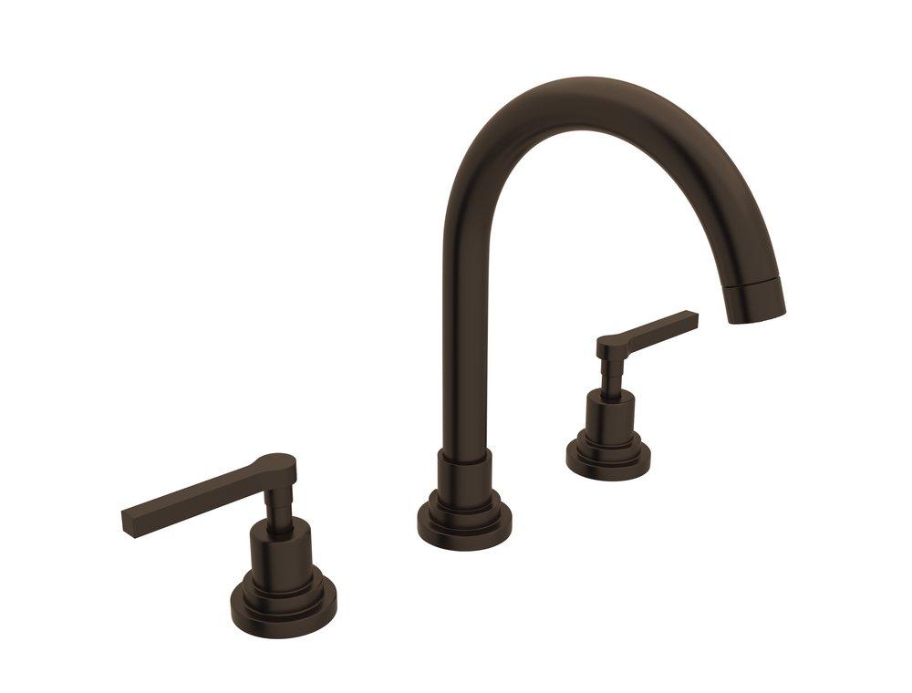ROHL&reg; Matte Black Two Handle Widespread Bathroom Sink Faucet 