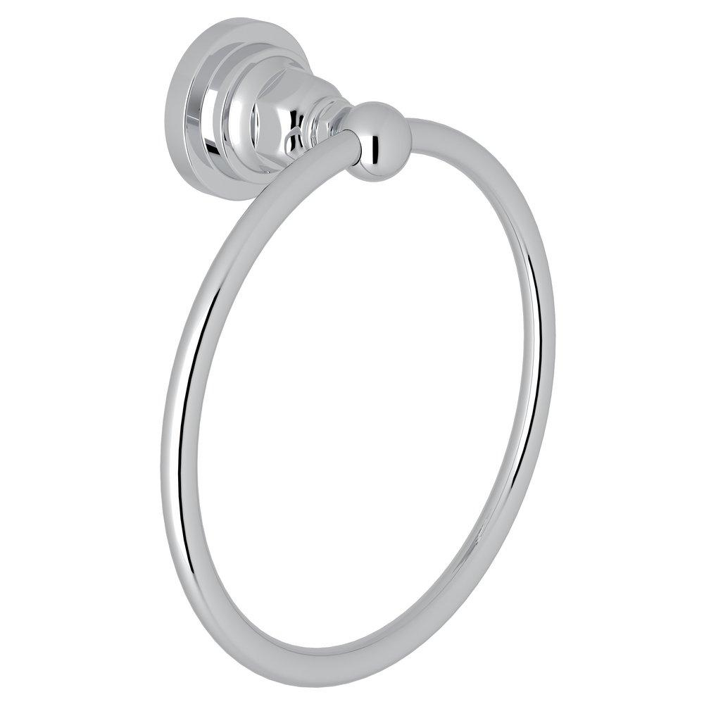 ROHL® Polished Chrome Round Closed Towel Ring 