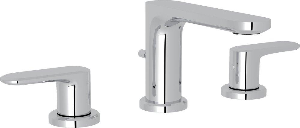 ROHL&reg; Polished Chrome Two Handle Widespread Bathroom Sink Faucet 