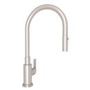 Single Handle Pull Down Kitchen Faucet in Satin Nickel