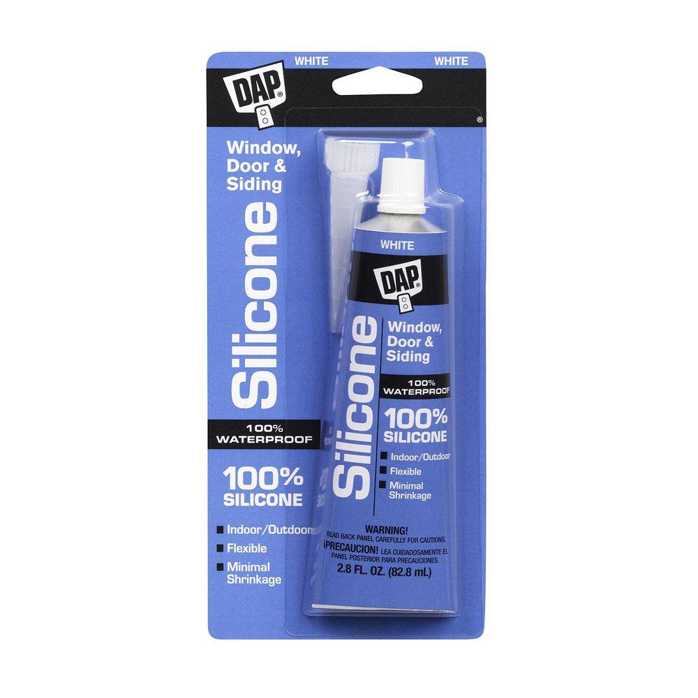 DAP White 3 oz. Silicone Sealant 