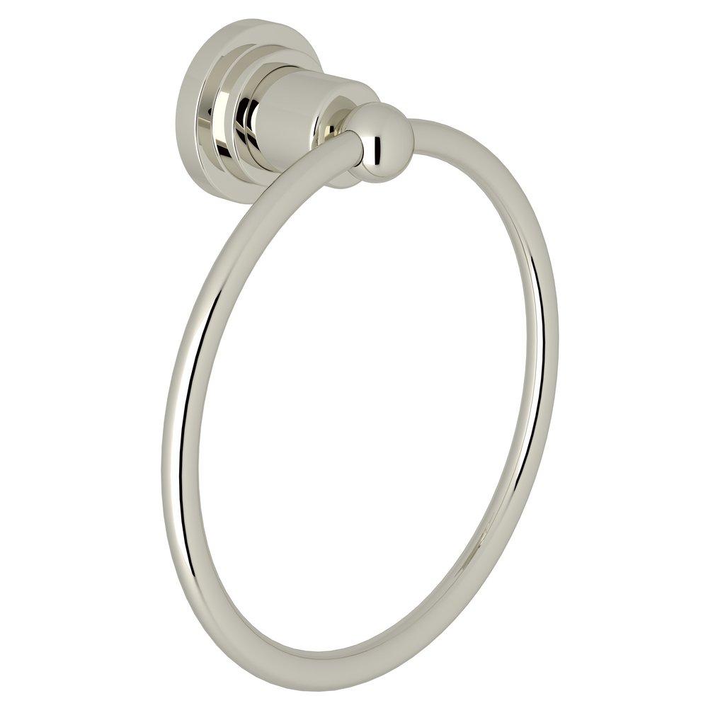 ROHL® Polished Nickel Round Closed Towel Ring 