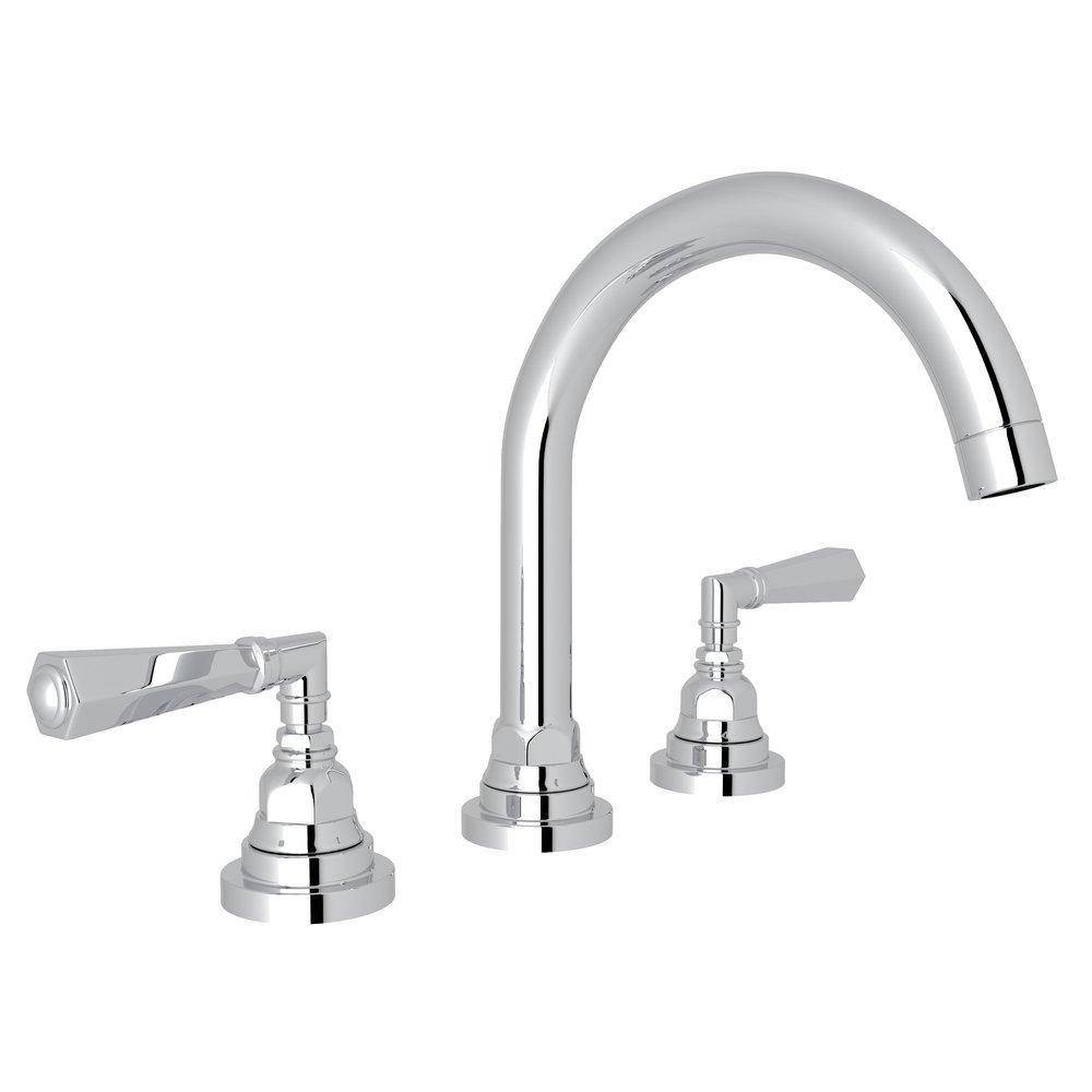 ROHL&reg; Polished Chrome Two Handle Widespread Bathroom Sink Faucet 