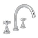 Two Handle Widespread Bathroom Sink Faucet in Polished Chrome Cross Handle