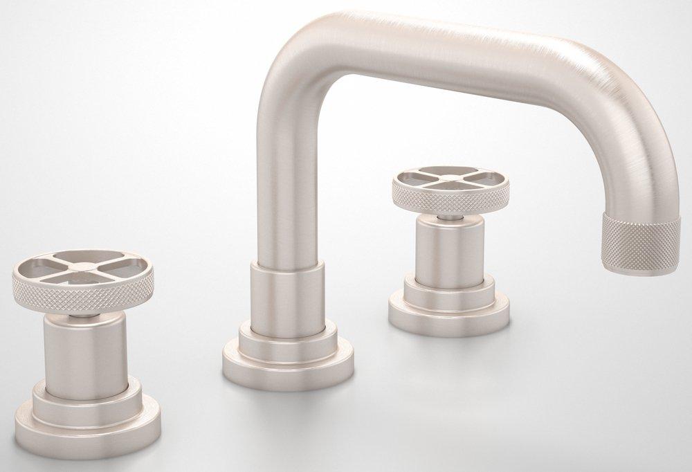 ROHL&reg; Satin Nickel Two Handle Vessel Filler Bathroom Sink Faucet 