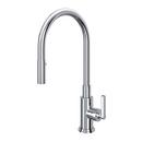 Single Handle Pull Down Kitchen Faucet in Polished Chrome