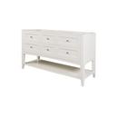 Fairmont Designs Polar White SHAKER AMERICANA 60 DOUBLE BOWL VANITY - OPEN SHELF - POLAR WHITE 