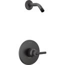 Delta Faucet Matte Black Single Handle Single Function Shower Faucet (Trim Only) 