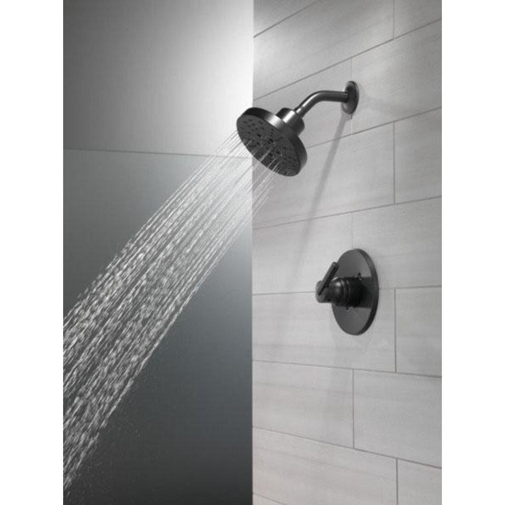 Delta Faucet Matte Black Single Handle Single Function Shower Faucet (Trim Only) 