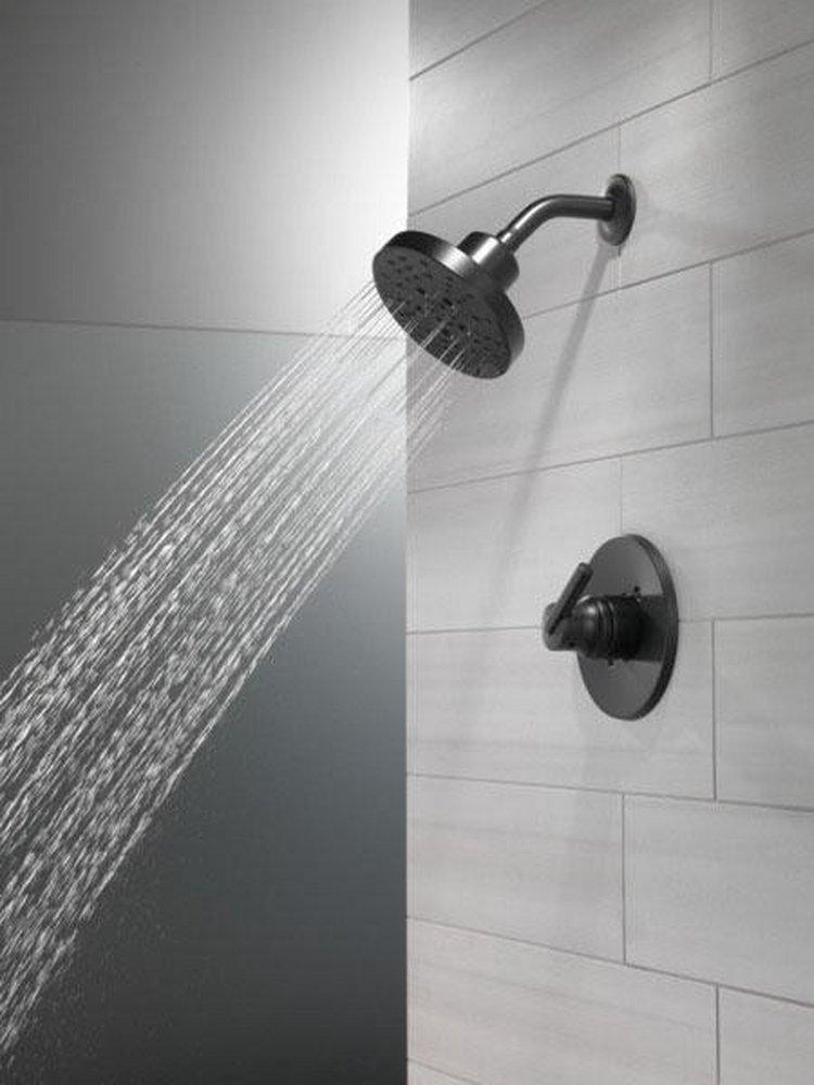 Delta Faucet Matte Black Single Handle Single Function Shower Faucet (Trim Only) 