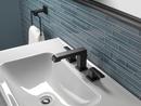 Delta Faucet Matte Black Two Handle Widespread Bathroom Sink Faucet with Metal Pop-Up Drain Assembly 