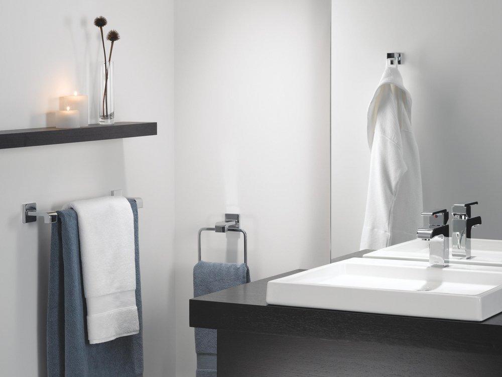 Delta Faucet Matte Black 1-Hook Robe Hook 