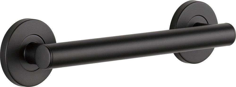 Delta Faucet Matte Black 12 in. Grab Bar 