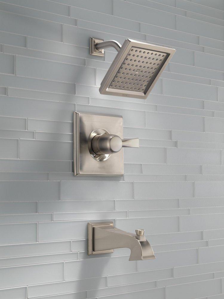 Delta Faucet Brilliance Stainless Single Handle Single Function Bathtub & Shower Faucet (Trim Only) 