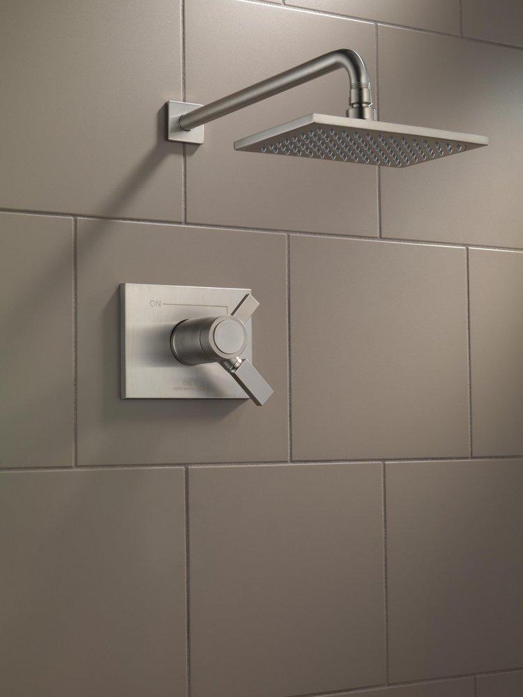 Delta Faucet Brilliance Stainless Single Handle Single Function Shower Faucet (Trim Only) 