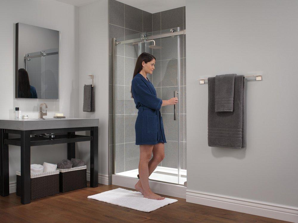 Delta Faucet Brilliance Stainless Single Handle Single Function Shower Faucet (Trim Only) 