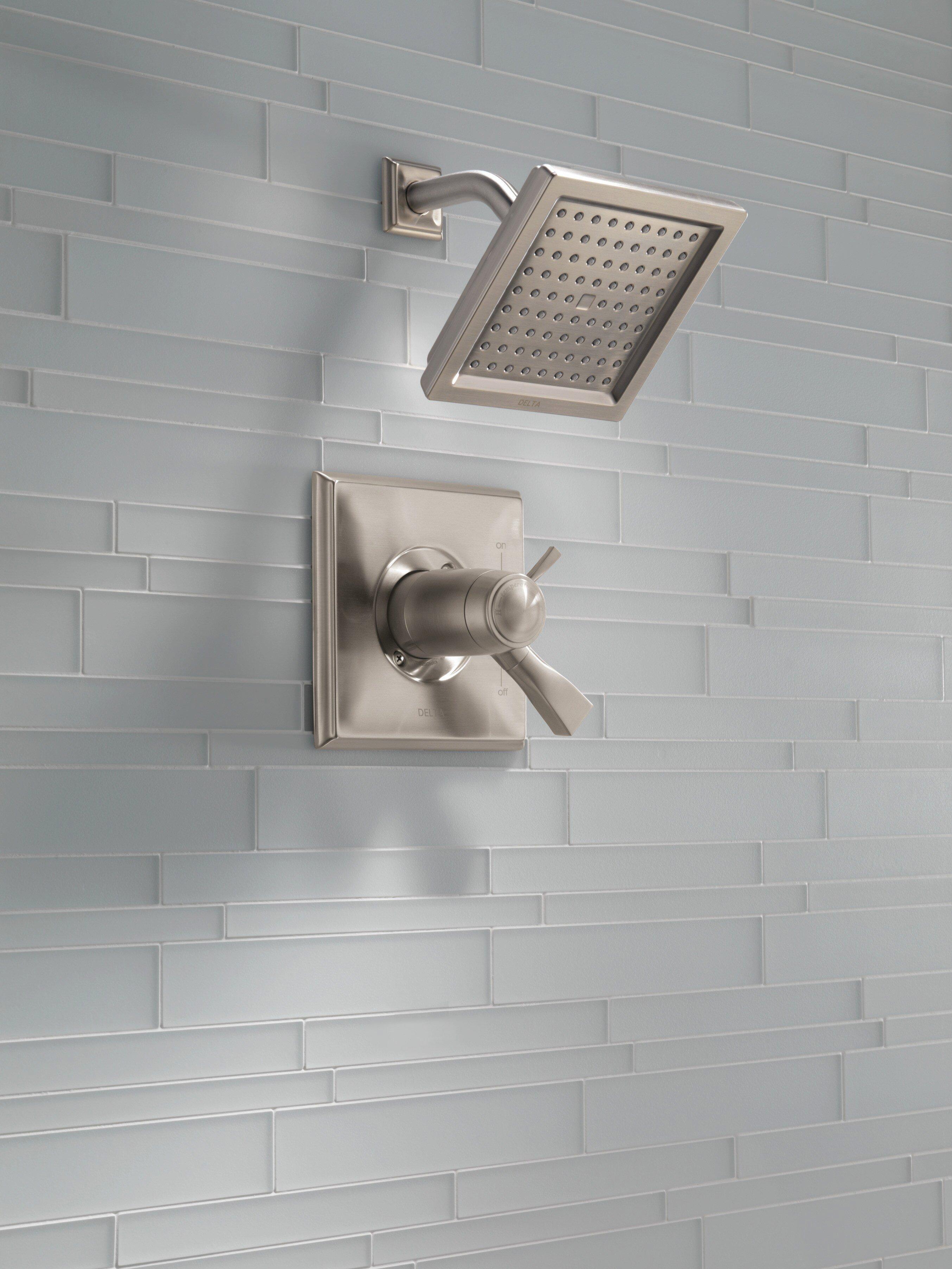 Delta Faucet Stainless Single Handle Single Shower Faucet Trim Only 