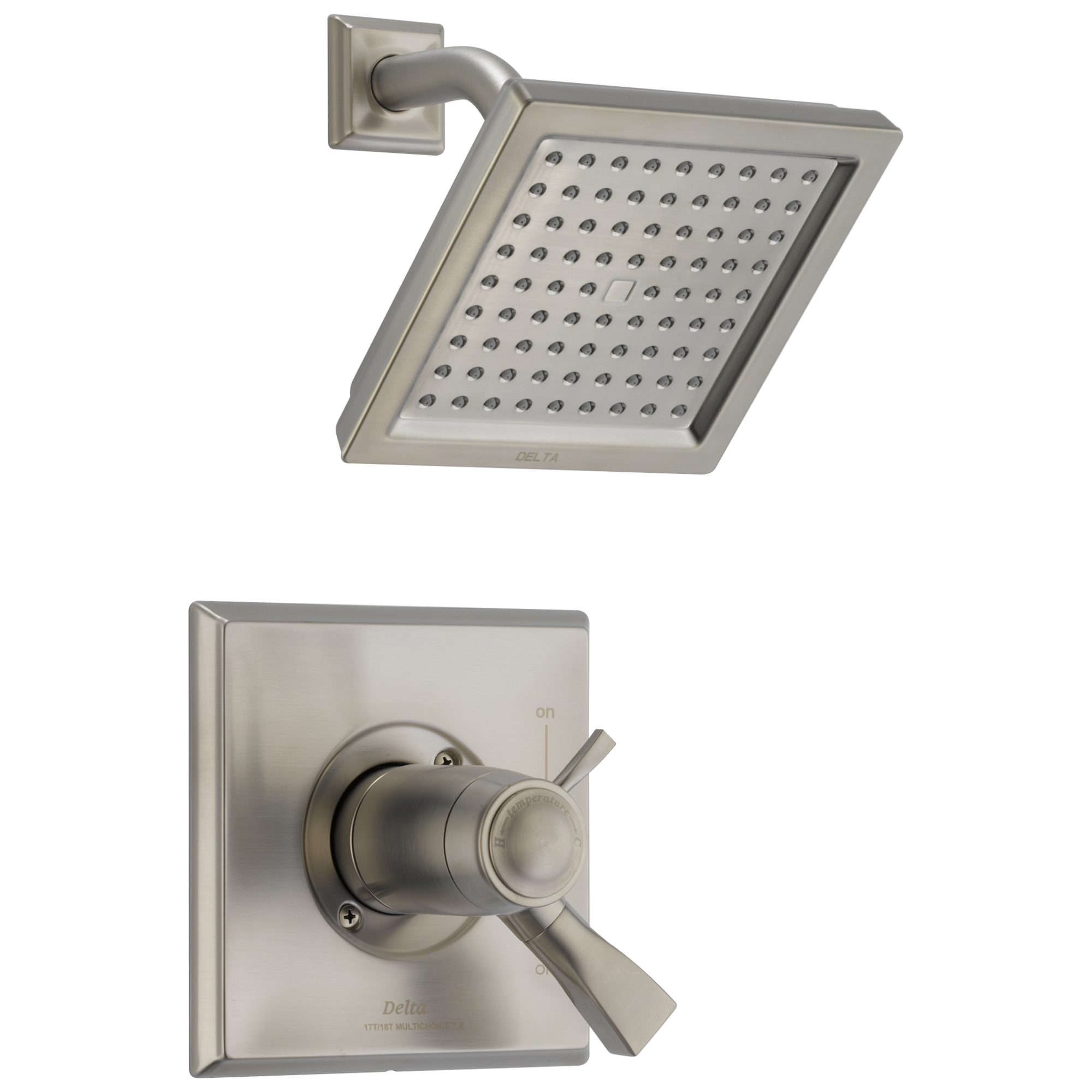 Delta Faucet Stainless Single Handle Single Shower Faucet Trim Only 