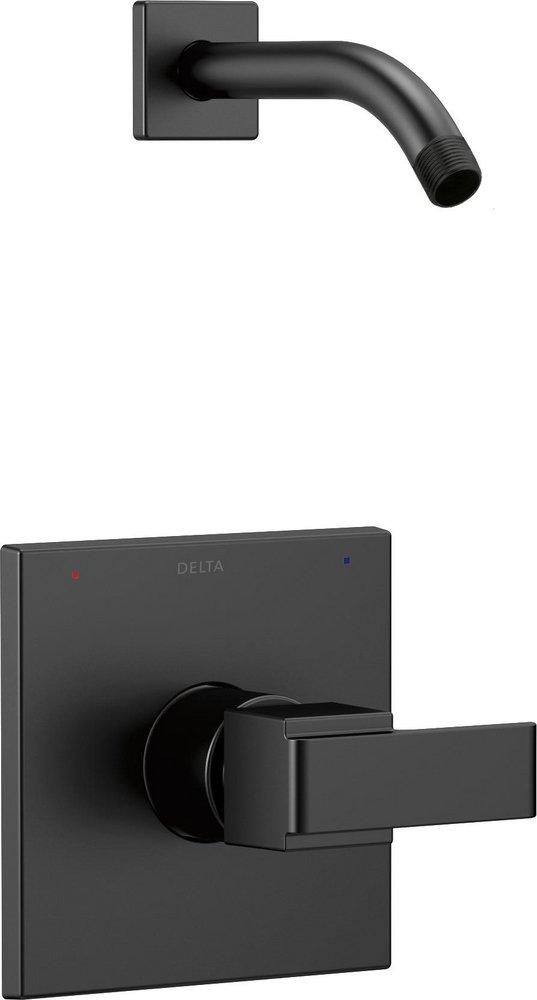 thumbnail image 2 of Delta Modern Shower Trim Package - Matte Black, Pressure Balance Valve (Shower Head Not Included) 2 of 9