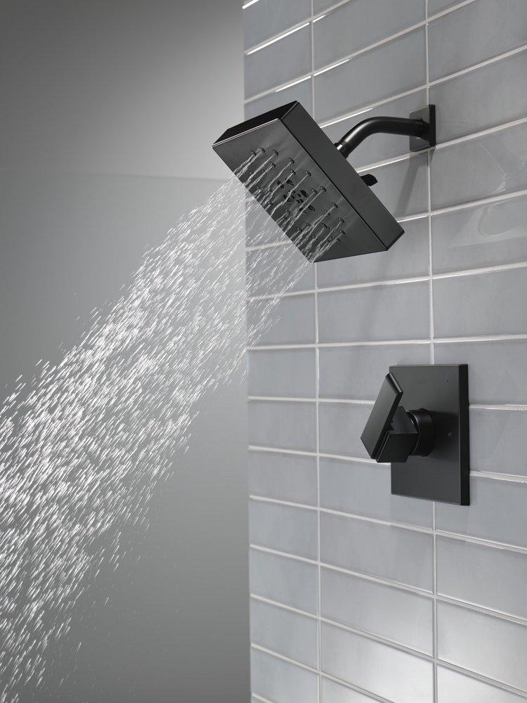 Delta Faucet Matte Black Single Handle Shower Faucet (Trim Only) 