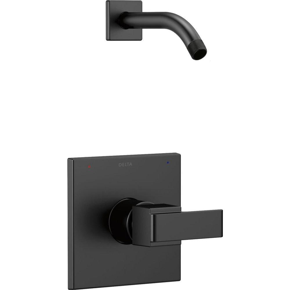 Delta Faucet Matte Black Single Handle Shower Faucet (Trim Only) 