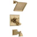 Single Handle Single Bathtub & Shower Faucet in Champagne Bronze Trim Only
