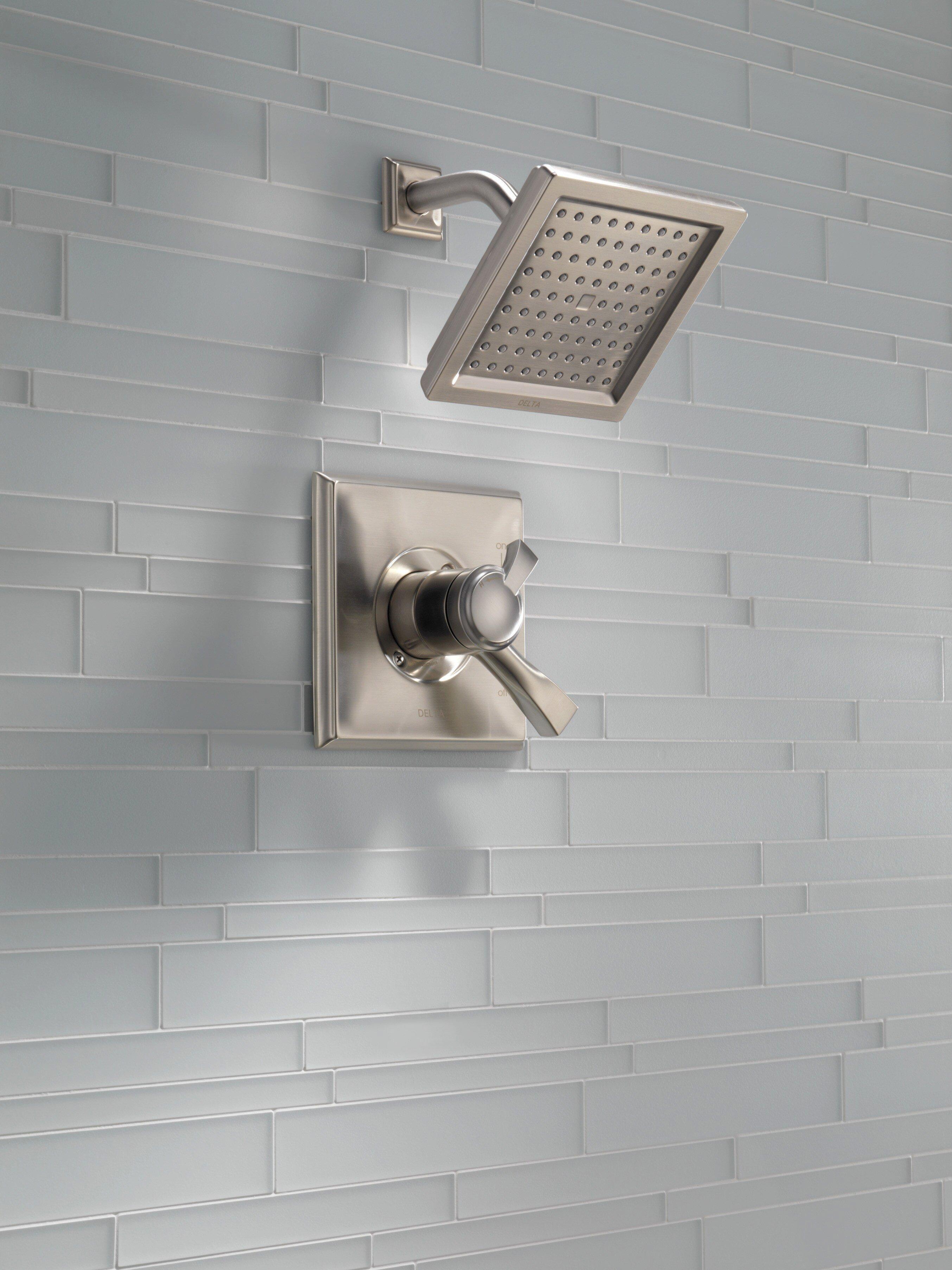 Delta Faucet Brilliance Stainless Single Handle Single Function Shower Faucet (Trim Only) 