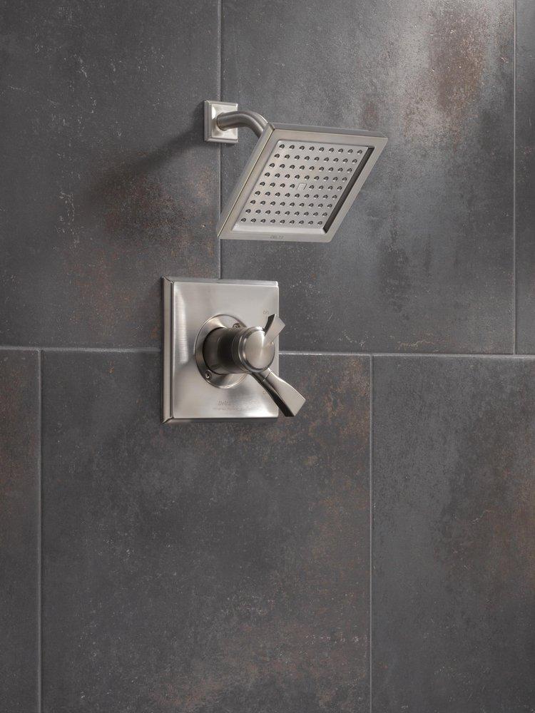 Delta Faucet Brilliance&reg; Stainless Single Handle Single Function Shower Faucet (Trim Only) 