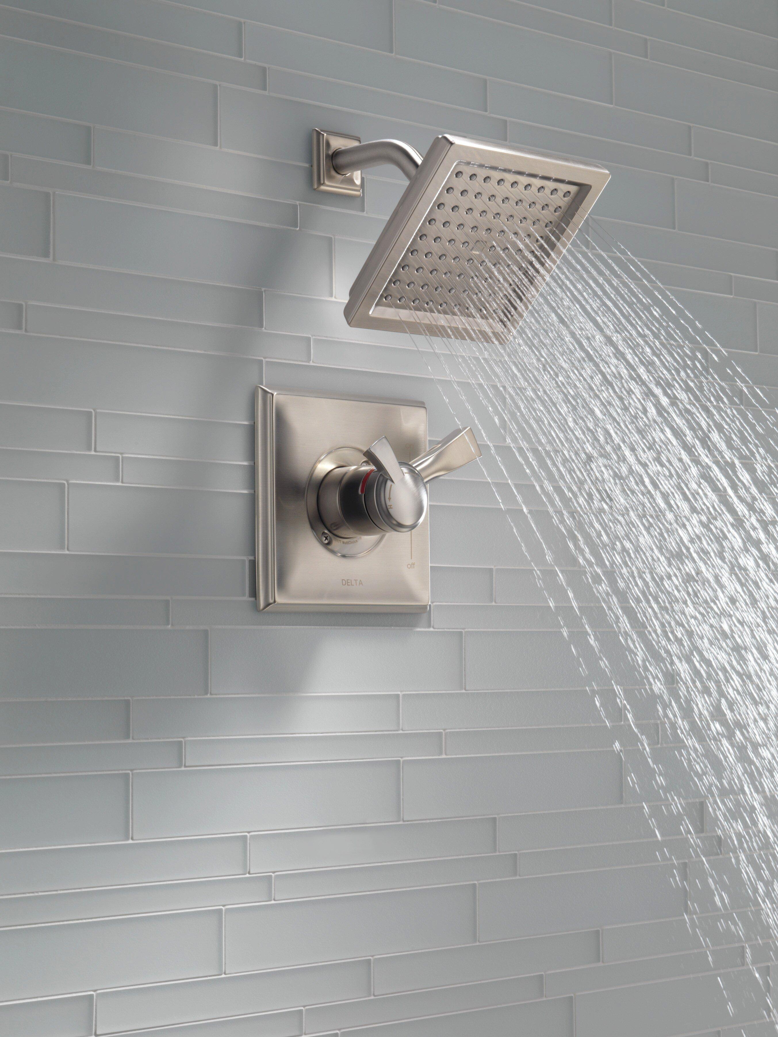 Delta Faucet Brilliance Stainless Single Handle Single Function Shower Faucet (Trim Only) 