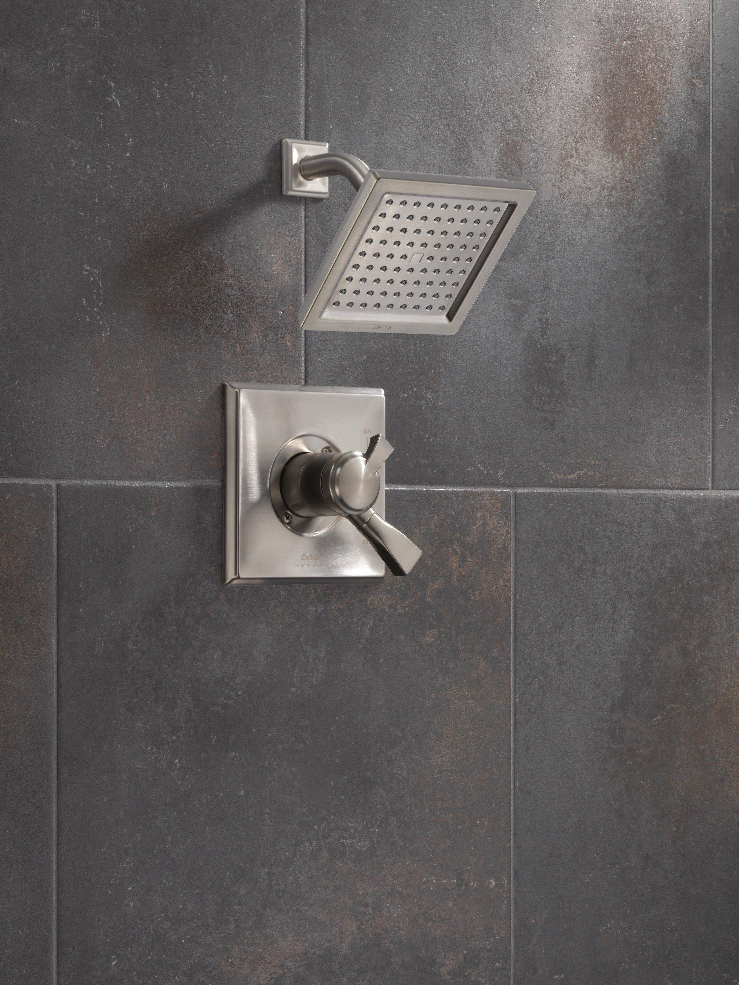 Delta Faucet Brilliance Stainless Single Handle Single Function Shower Faucet (Trim Only) 