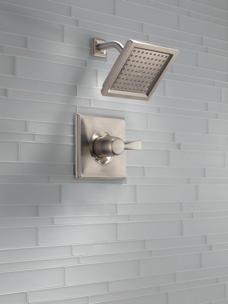 Delta Faucet Brilliance Stainless Single Handle Single Function Shower Faucet (Trim Only) 