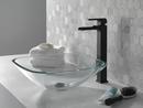 Delta Faucet Matte Black Single Handle Vessel Filler Bathroom Sink Faucet with Riser 