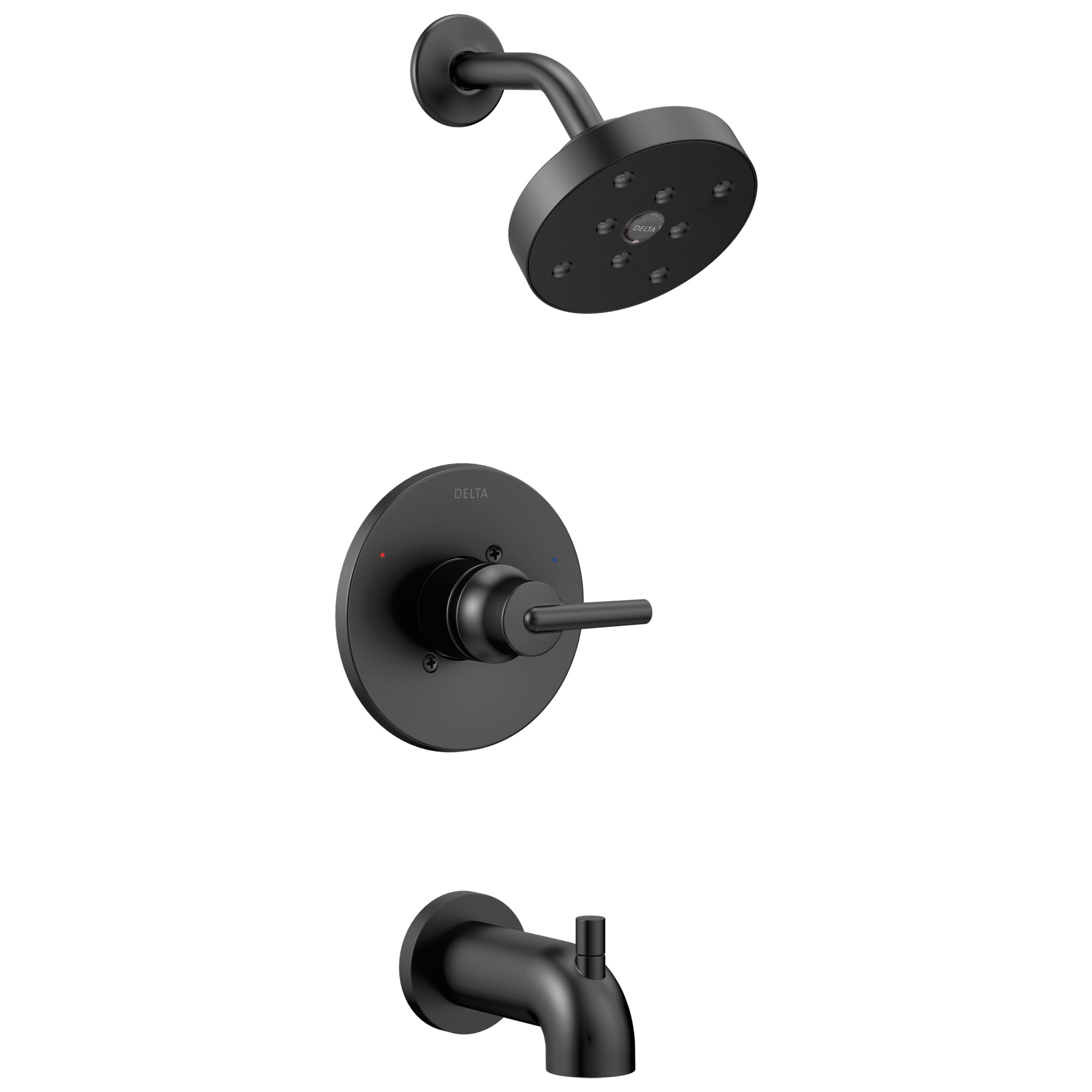 Delta Faucet Matte Black Single Handle Single Function Bathtub & Shower Faucet (Trim Only) 