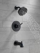 Delta Faucet Matte Black Single Handle Single Function Bathtub & Shower Faucet (Trim Only) 