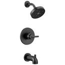 One Handle Single Function Bathtub & Shower Faucet in Matte Black (Trim Only)