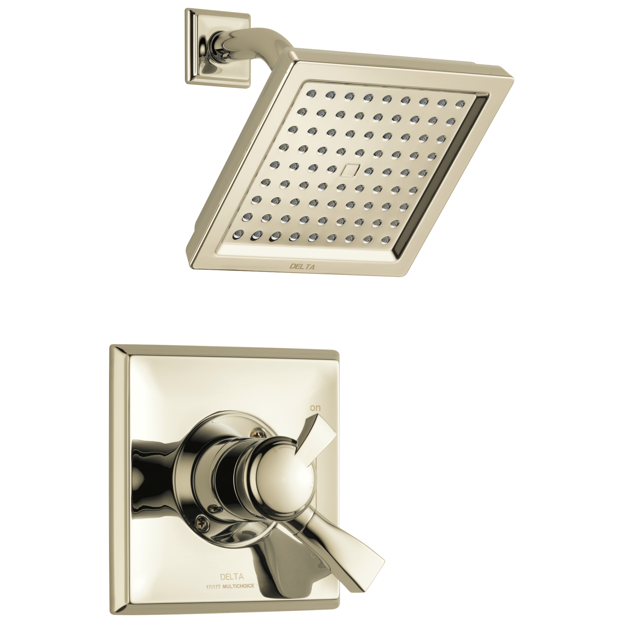 Delta Faucet Polished Nickel Single Handle Single Function Shower Faucet (Trim Only) 