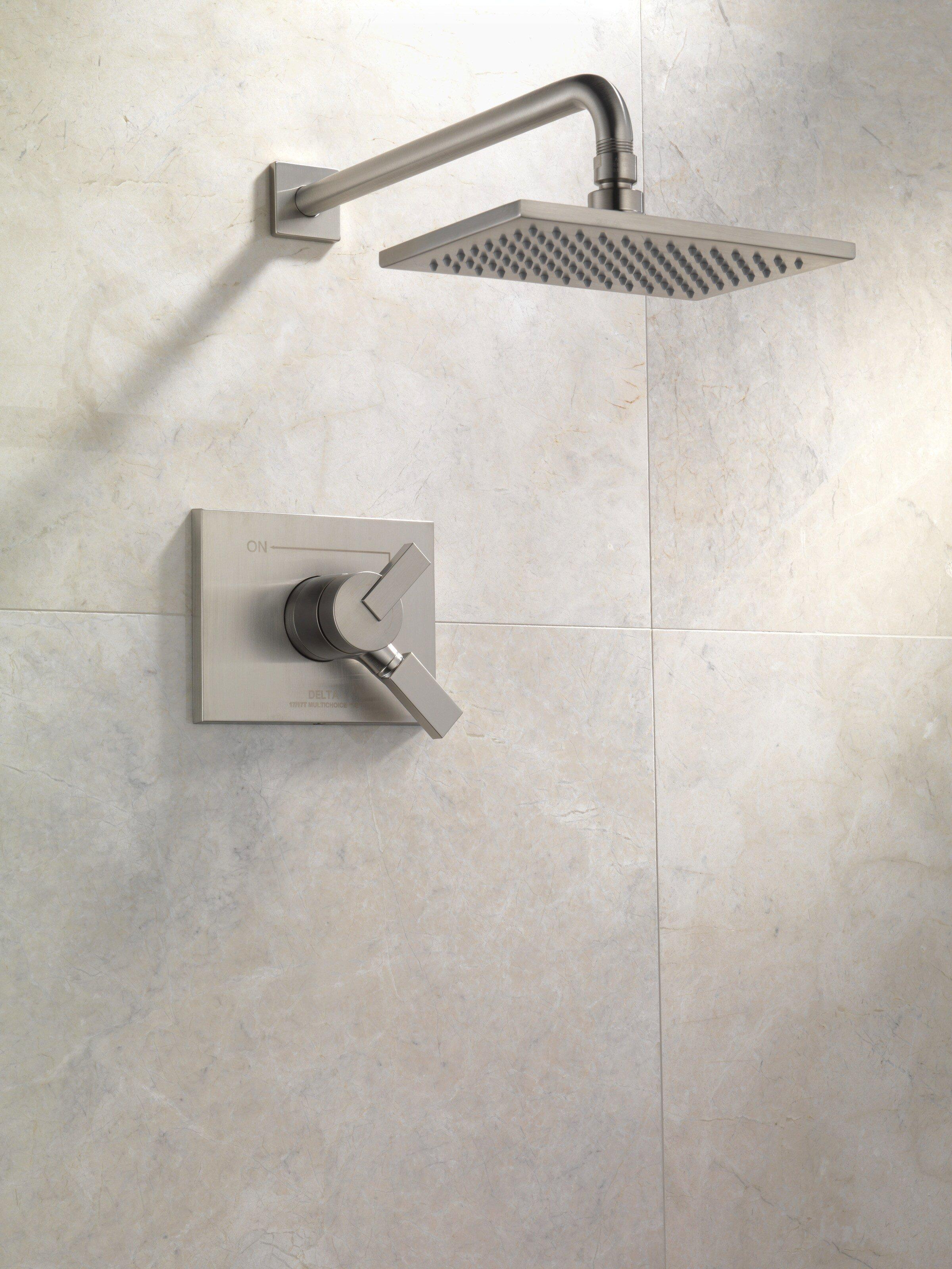 Delta Faucet Brilliance Stainless Single Handle Single Function Shower Faucet (Trim Only) 