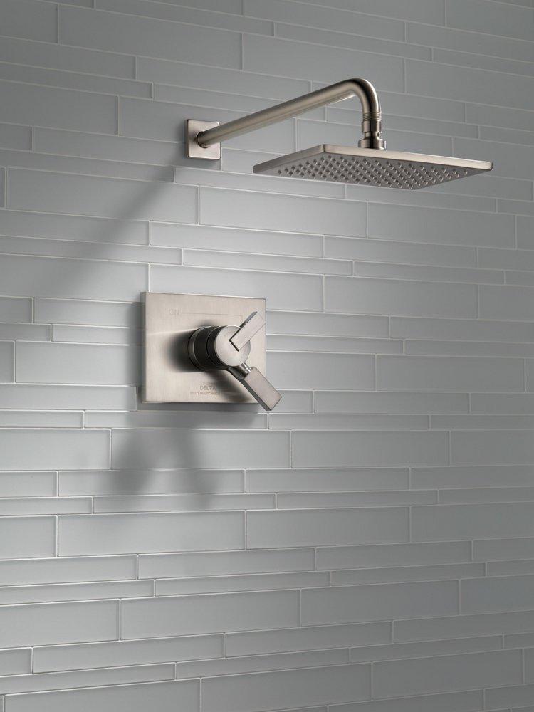 Delta Faucet Brilliance&reg; Stainless Single Handle Single Function Shower Faucet (Trim Only) 